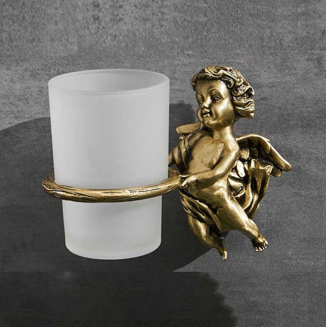 Angel Gold Bathroom Accessories Set