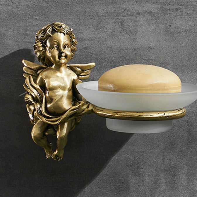 Angel Gold Bathroom Accessories Set