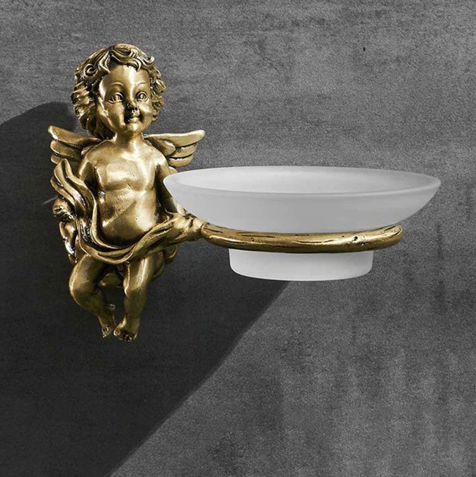 Angel Gold Bathroom Accessories Set